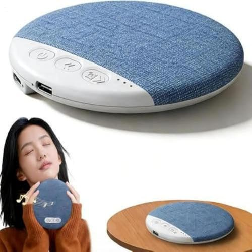 Giwuence Oreiller Haut-Parleur - Mini Enceinte Portable sous L'Oreiller avec Minuterie | Conduction Sonore Directionnelle pour Un Sommeil Paisible, Idéal pour Les Dormeurs sur Le Côté, Camping