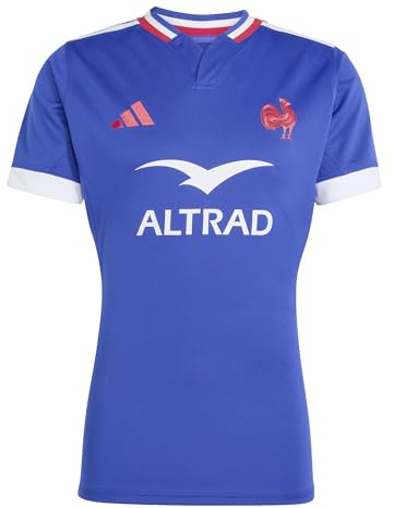adidas Herren France Rugby Performance Fit Replica Kurzärmelig (1er Pack)