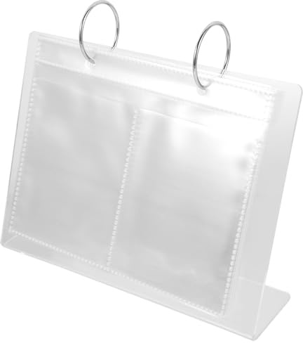 Cabilock Album de Collection pour Autocollants Nail Art Grosse Capacité, Acrylique Léger et Facile à Transporter, Présentoir Simple et Raffiné pour Exposition Individuelle