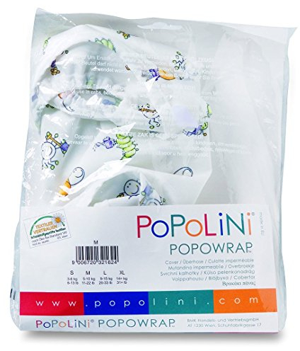 Popolini Bravo Wrap weiss 'M' für Stoffwindeln