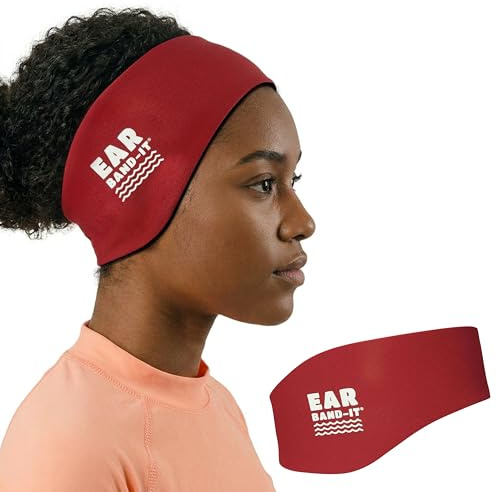 Ear Band-It Neopren-Stirnband - Mittelrot