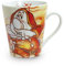 Egan Mug Collezione Disney 7 Nani. Oggetto Realizzato in Porcellana di Colore Arancione e Bianco. Dimensione: 10,5X9X12,5 cm. La referenza è PWS21/1EO