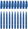 Pentel SES15C-C - Brush Sign Pen Faserschreiber, 10 Stück, blau