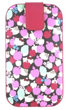 Liberty Kitty Slip-On Pouch Case for iPhone 5/5S/SE - Hello Kitty Pink Apple Design