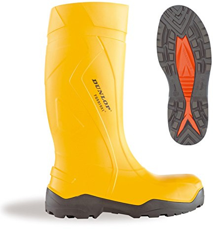 Dunlop Purofort+ Full YLW Safety Wellington UK size 8