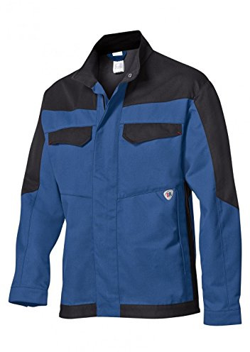 BP 2432-820-1332-52/54n Arbeitsjacke, Stehkragen, verdeckter Reißverschluss und Druckknopfband, 320,00 g/m², königsblau/schwarz, 52/54n