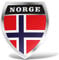 erreinge Sticker Norwegen-Aufkleber PVC-Form Für Abziehbild Tapete Auto Moto Helm Camper Laptop - 10 cm