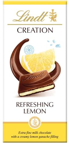 Lindt Creation Refreshing Lemon Milk Chocolate Bar, 150g