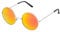 Ultra Gold with Burnt Orange Lenses UV400 Round Sunglasses for Men & Women - Unisex Retro Large Round Glasses with Spring Comfort Fit Hinges - UVA UVB Protection Circle Sunglasses - Metal Framed