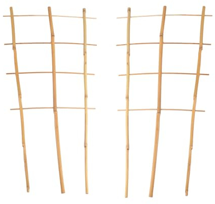 BURI Lot de 2 treillis en bambou 60 cm