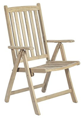 Gravidus gemütlicher Hochlehner aus Teak, 5-Fach verstellbar