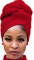 Harewom Kopfbandagen für schwarze Frauen, Stretch-Kopftuch, lang, afrikanische Haarwickel, Turban, Headwraps aus Jersey, Stirnbänder, 1 x Weinrot, 71x32 Inch (Pack of 1)