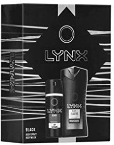 Lynx Black Duo Gift Set 2019 Lynx Black Body Spray 150ml, Lynx Black Shower Gel 250m
