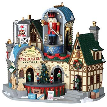 Lemax 95463-UK Caddington Village Sights & Sounds: Ludwig's Wooden Nutcracker Factory