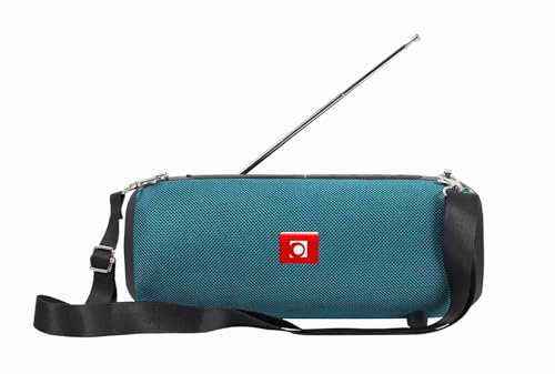 Gembird tragbarer Bluetooth-Lautsprecher mit Antenne - kabellos und wiederaufladbar, grüne