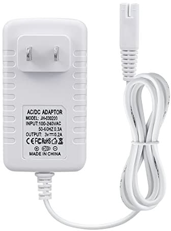 Charger Replacement for Waterpik Water Flosser WP360W WP462 WP450, Power Cord, 5ft, White