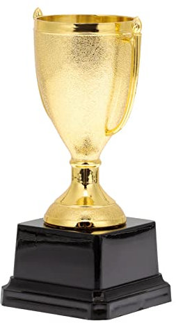 INOOMP Giocattoli Coppa Trofeo Coppa del Mondo Kids Dance Race Game Trophy: Kid Trophy Golden Trophy Gold Dancing Trophy for School Gratiting Golden Black 14X7cm Coppa Trofeo Bambini