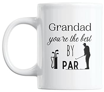 Grandad You're The Best by Par, lustige Golfer-Tasse, Kaffeetasse, spielende Golf-Tasse