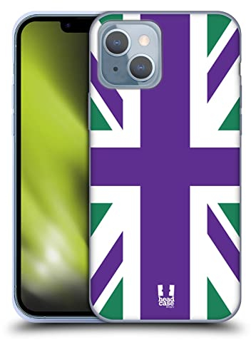 Head Case Designs Klar Union Jack Kollektion Soft Gel Handyhülle Hülle kompatibel mit Apple iPhone 14
