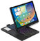 kaitesi 360 Rotatable Keyboard Compatible with iPad 10th Generation Backlit Keyboard Case with Touchpad Backlight Foldable Keyboard for iPad 10th Gen (2022) 10.9 inch (Black)