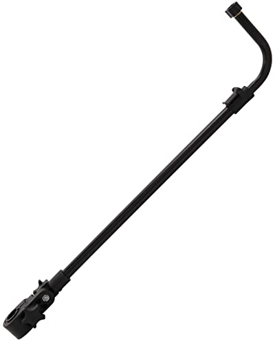 MIKADO Feederablage 65-100cm teleskopierbar für 25-36mm und 20-25mm Beine, Aluminium, Schwarz, Fischerausrüstung, Angeln