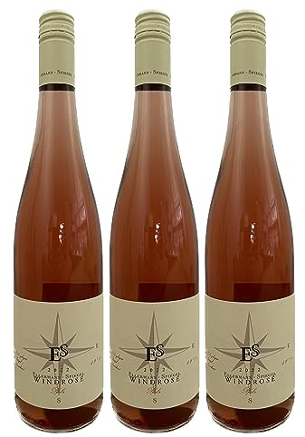 Ellermann-Spiegel - 3x 0,75l. Windrosé Trocken 2022 - inkl. BOTTLEROCKET Untersetzer