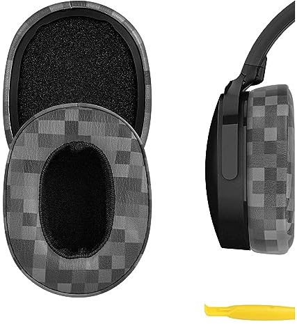 Geekria QuickFit Ersatz-Ohrpolster für Skullcandy Crusher Wireless, Crusher Evo, Crusher ANC, Hesh 3, Hesh Evo, Hesh ANC Kopfhörer, Ohrpolster, Headset Ohrpolster Ohrmuscheln Abdeckung (MC Stone)