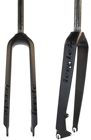 HIMALO 26 27.5 29 Fourche VTT en Fiber De Carbone 1-1/8 Fourche Rigide Droite Frein À Disque Fourche De VTT QR 9x100mm Fourche Avant Ultralégère (Size : 29'' Black)