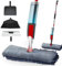 Avilia Scopa Lavapavimenti a Spruzzo - Spray Mop con Spruzzino, Manico Telescopico Regolabile, Serbatoio Estraibile e Tergivetro - Mocio Spray Ideale per Legno, Piastrelle e Pavimenti Delicati