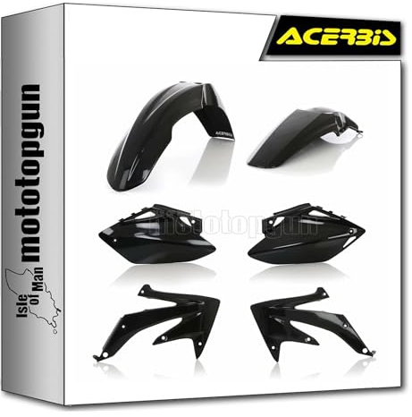 acerbis 0010295.090 kit plastiche nero compatibile con honda crf 450 r 2007 2008 mototopgun