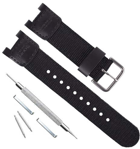 Premium-Nylon-Uhrenarmband für Casio SGW-100 SGW-200 PAS-400B GW-3000B GW-3500B Twin Sensor Herren-Sportuhr – Ersatz-Lederarmband Pathfinder PRS-400B-2V PAS410B-5V Herren-Armband-Zubehör