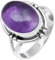 JEWELFORCE Amethyst-Edelstein-Bandring, 925er-Sterlingsilber, Bandring für Männer und Frauen, Bandring in allen Größen, Geschenkartikel, Schmuck JSR-202I_48 (15.3)
