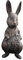 Ostern Deko Hase Figur Dekoration mit Harz Garten Kaninchenstatuen Dekoration, Osterdeko für Draußen Osterhasen stehend als Frühlingsdeko，Osterdekoration Vintage für Garten, Balkon Deko Wetterfeste2