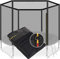 KESSER® Trampolin Ersatznetz Sicherheitsnetz UV-beständig Trampolinnetz Trampolinschutz | einfache Montage | Eingangstür mit Reißverschluss | aus hochwertigen Materialien, 305cm (8 Stangen)