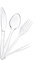 HMIEPRS 400PCS Clear Plastic Cutlery Set, Plastic Cutlery Set Includes 100 Forks 100 Spoons 100 Knives 100 Fruit Forks for Tableware, Parties, Camping and Dinnerware