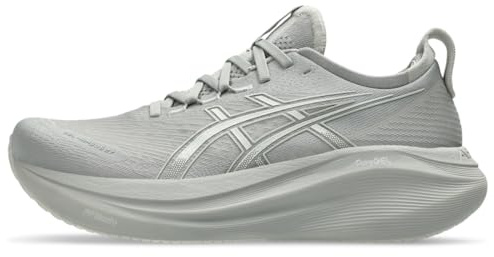 ASICS Men's Gel-Nimbus 27 Running Shoe, 11.5, Seal Grey/Lake Grey