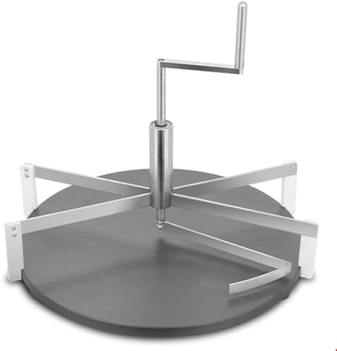 QUTBAG Herramienta esparcidora de Masa para crepé, máquina Manual para Hacer panqueques de Pizza con Mango Giratorio, Herramienta para Hornear en la Cocina casera para panaderos y Uso doméstico