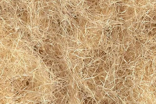 Holzwolle Füllmaterial von 50g bis 10kg Bio Verpackungsmaterial für Deko Geschenk Karton Pakete - unbehandelte naturbelassene Fichtenholzwolle Erdbeerholzwolle Gartenholzwolle Gemüseholzwolle (3 KG)