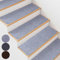 BREENHILL 15 PCS Non-slip Stair Mats Carpet Stair Treads, 20 x 76cm Stair Carpet Removable and Machine Washable, Indoor Stair Runner Rugs Cover Mat Perfect for Pets Kids Elders,Light Grey