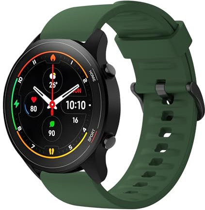 Oumida Bracelet compatible avec Xiaomi Mi Watch Color Sport, Sport Silicone Souple Bracelet pour Xiaomi Mi Watch Color Sport/Xiaomi Mi Watch/Xiaomi Watch S1, Vert