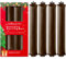 Heatless Curls Band,4 Stück Locken Ohne Hitze Neu Lockenwickler Über Nacht DIY Overnight Blowout Hitzefreie Lockenwickler Haarnudel Locken Über Nacht für Langes Mittleres Haar (Braun)
