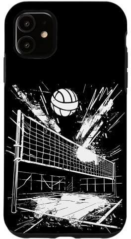 Hülle für iPhone 11 Volleyball Zeichnung Volleyballliebhaber Volleyballtraining
