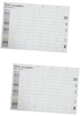 NUOBESTY 2 Stück 365 2020 Jahres-büro-wandkalender Mit Akademischen Planer-aufklebern Tagesplan-wandaufkleber Für Zuhause Und Die Schule