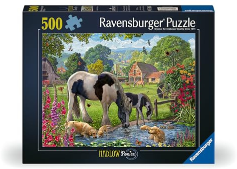 Ravensburger Hadlow Ponies 500 piece Jigsaw Puzzle for Adults and Kids Age 10 and Up