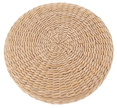 FytStycale Cojín de Tatami Plano de Paja Tejido para meditación, Los 50x50cm