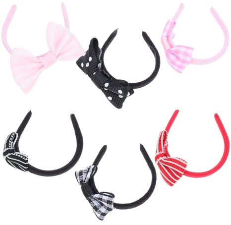 Miniatur Haarreifen für Puppen, 6 Stück, Haaraccessoires mit Schleife