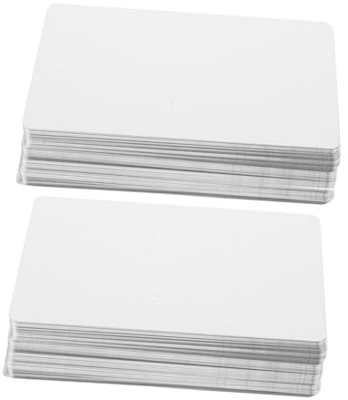Gatuida Tarjetas de Presentación Metálicas para Sublimación 3.4X2.1 Pulgadas 0.21 MM Grosor Impresión Térmica Transferencia Color Profesional Oficina