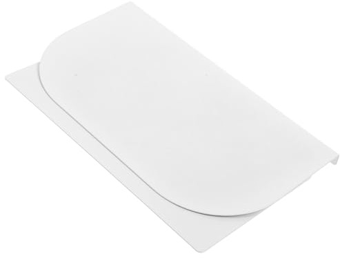Weiß Monitorständerplatte aus Stahl, mit Maximaler Stabilität | Desktop Verstärkung, Montagelochplatte für Gummitülle und C-klemme Metallbefestigungsplatte, Gaming