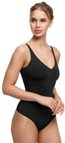 creamy fabrics Shapewear String Body Damen glänzend mit Trägern