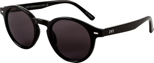 I NEED YOU | Sonnenbrille TAHITI Schwarz, Retro Rund